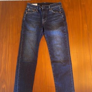 Gap Jeans - Girlfriend Mid-Rise, Dark Wash, Size 00